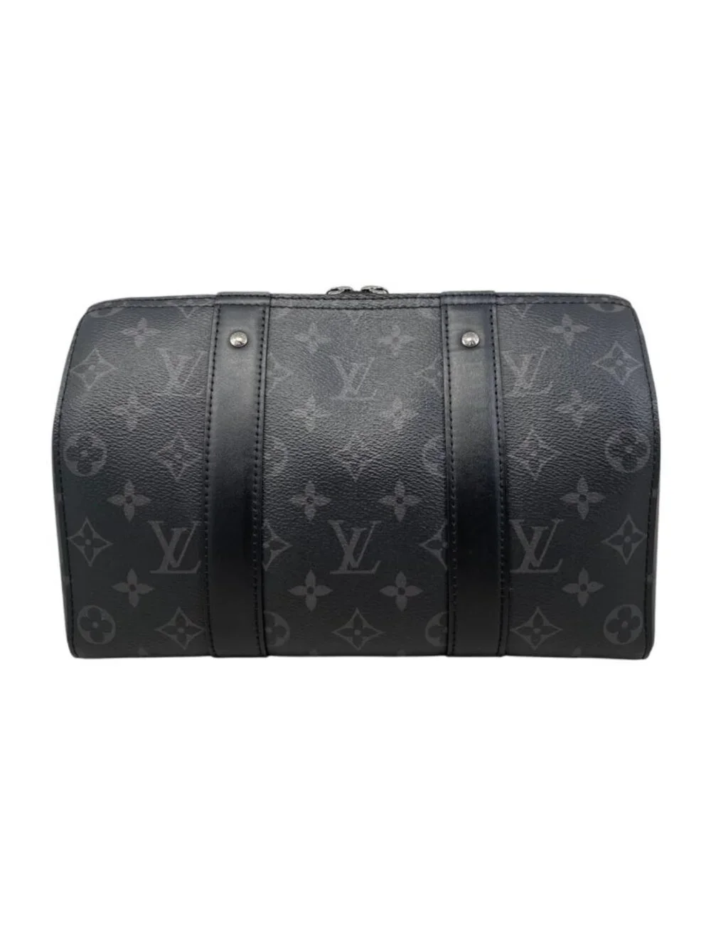 Louis Vuitton City Keepall Shoulder Bag Monogram Eclipse Black Gray